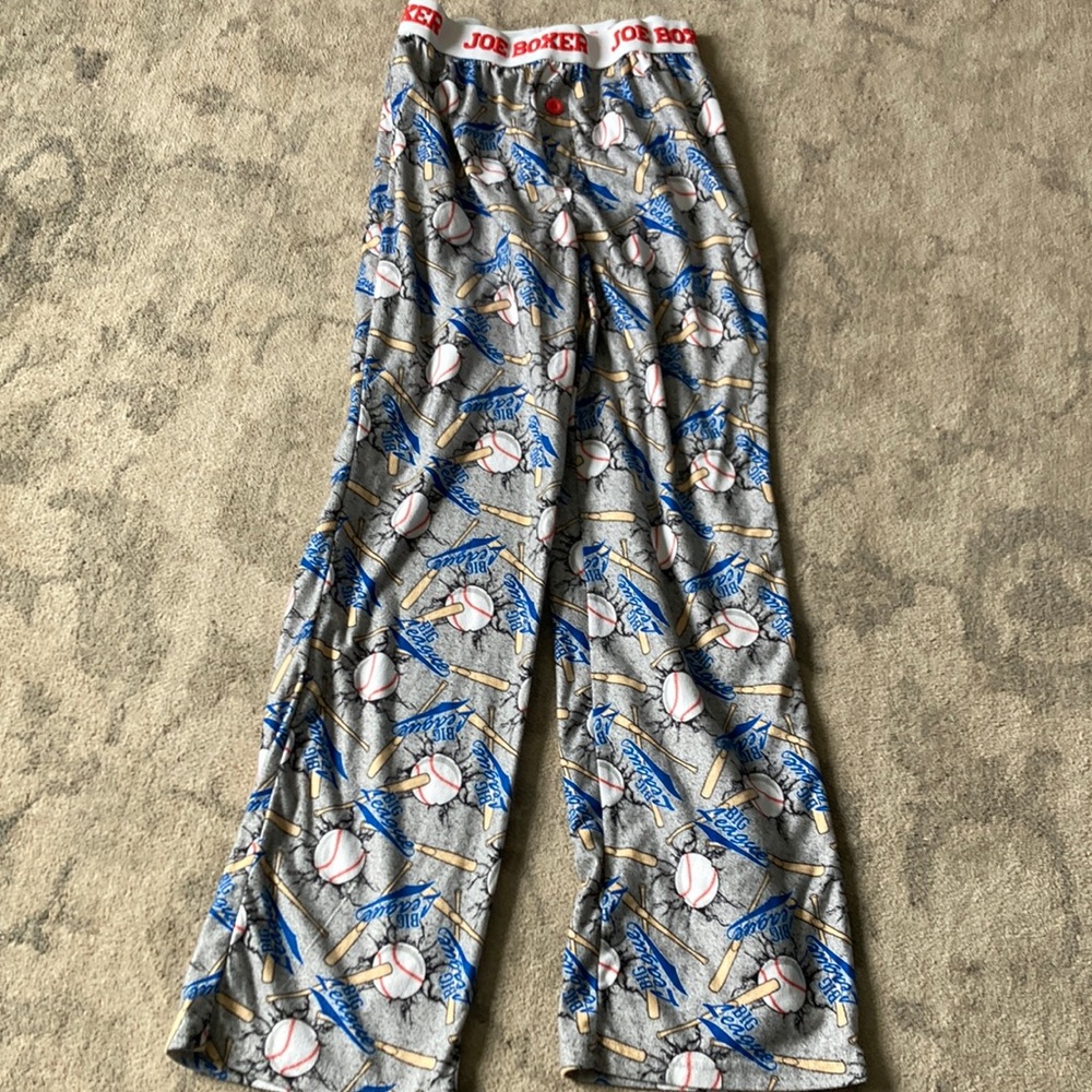 Clearance Joe Boxer Big League baseball pattern pjs